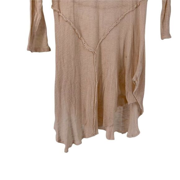 Intimately Free People Tunic Bohemian Boat Neck 3/4 Sleeves Cream Shirt Size XS - Picture 2 of 9